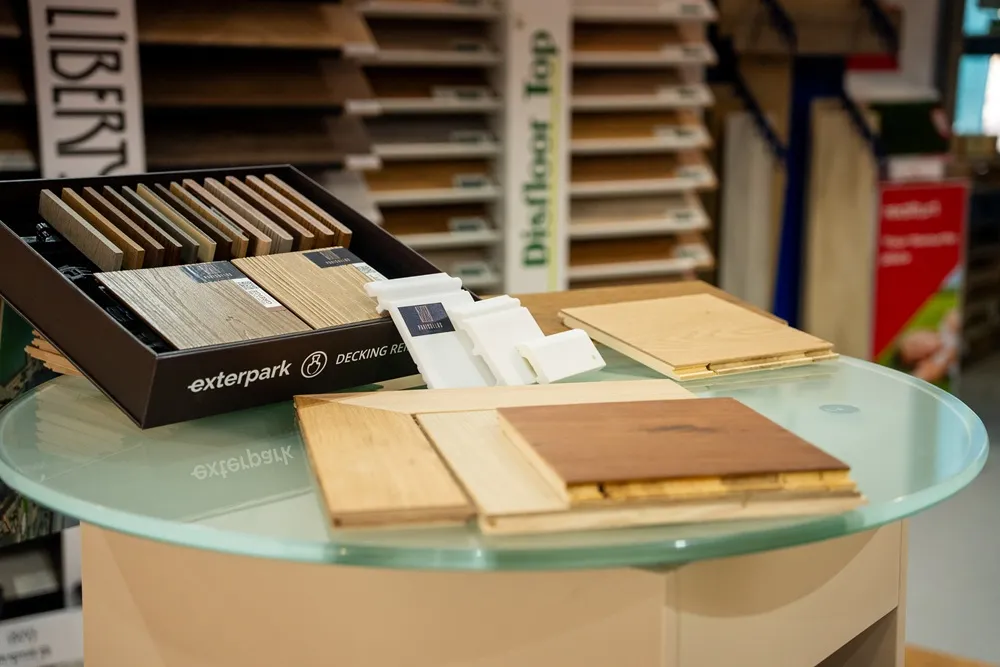 Distintas muestras de tarima flotante